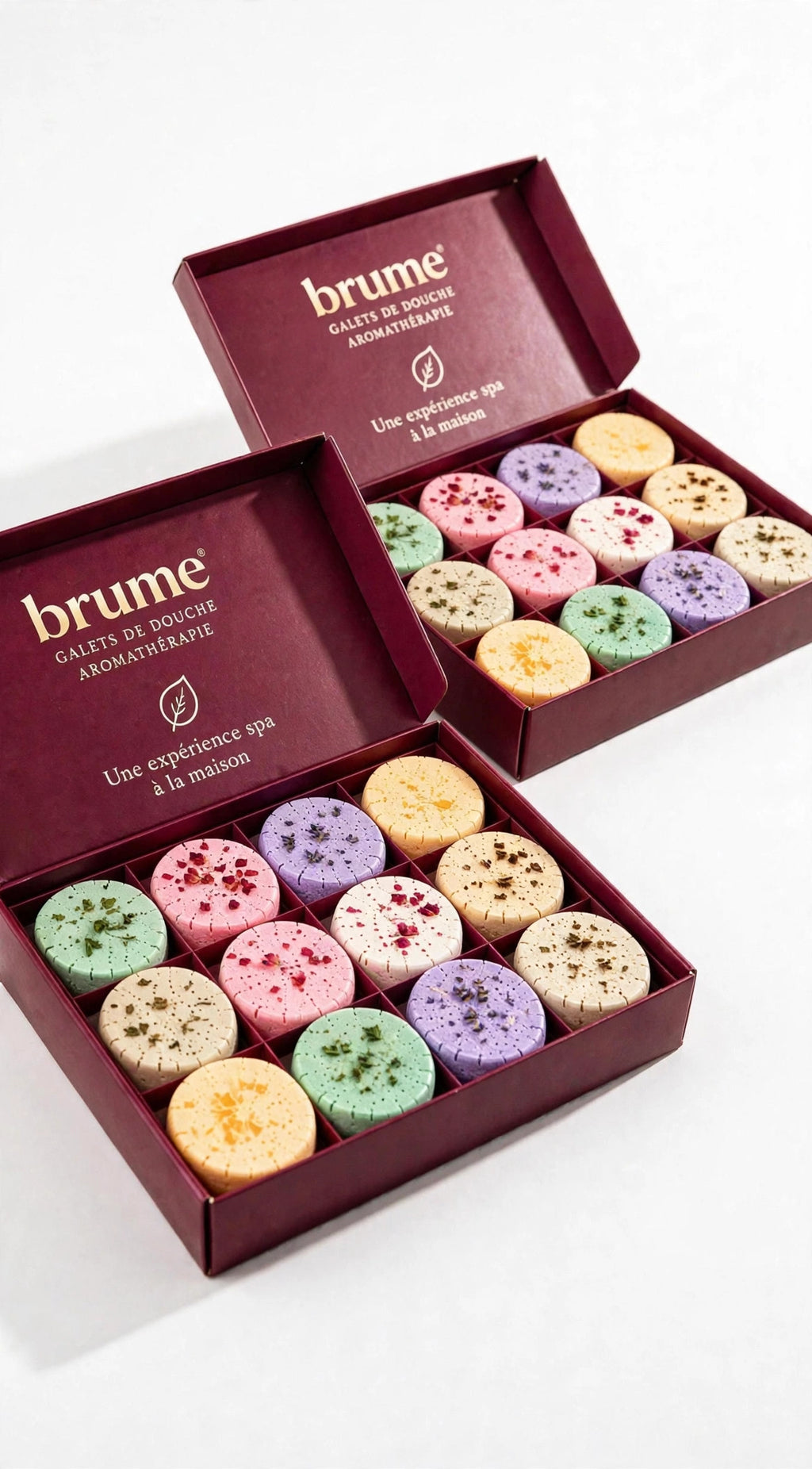 Duo Brume — 2 coffrets de galets de douche